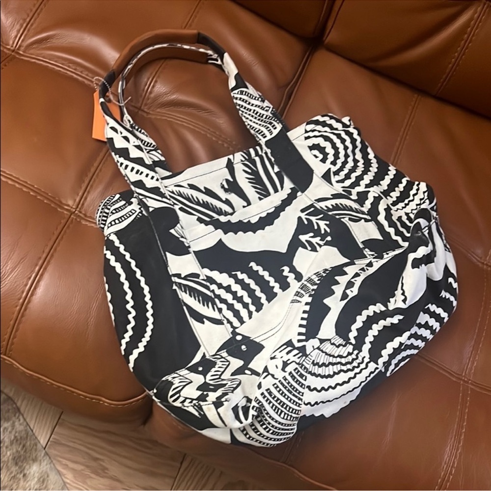 Polo Ralph Lauren Africa Tote Bag .Canvas/leather